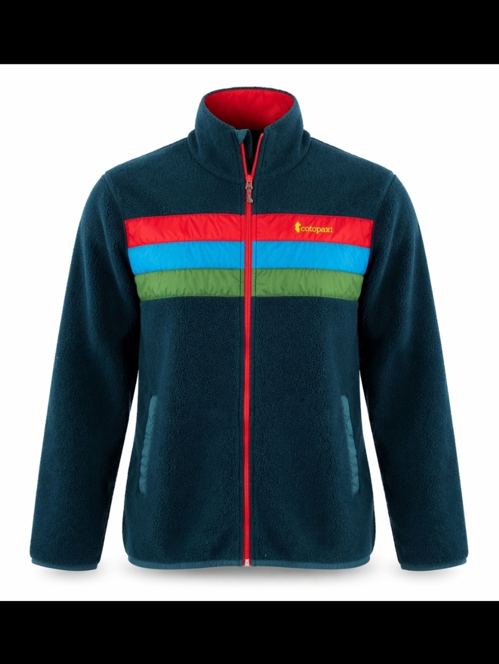 Cotopaxi Full Zip Fleece Jacket  Colorblock Striped Outdoor Gorpcore Trailcore